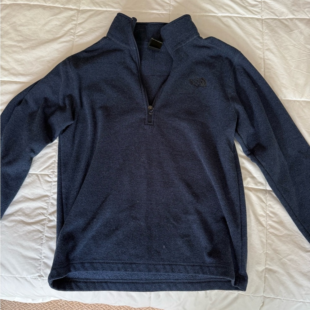 The North Face Blue Zip Up Sweater